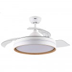 Ventilador Nalon DC Blanco-Haya Plegable 109Ø 72w 3aspas Mando Memoria Y Temporizador 213091368