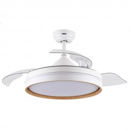 Ventilador Nalon DC Blanco-Haya Plegable 109Ø 72w 3aspas Mando Memoria Y Temporizador 213091368