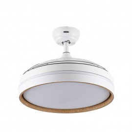 Ventilador Nalon DC Blanco-Haya Plegable 109Ø 72w 3aspas Mando Memoria Y Temporizador 213091368