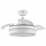 Ventilador Mini Nalon DC Blanco Plegable 91Ø 48w Mando Memoria Y Temporizador 213099001