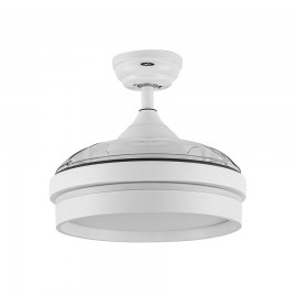 Ventilador Mini Nalon DC Blanco Plegable 91Ø 48w Mando Memoria Y Temporizador 213099001