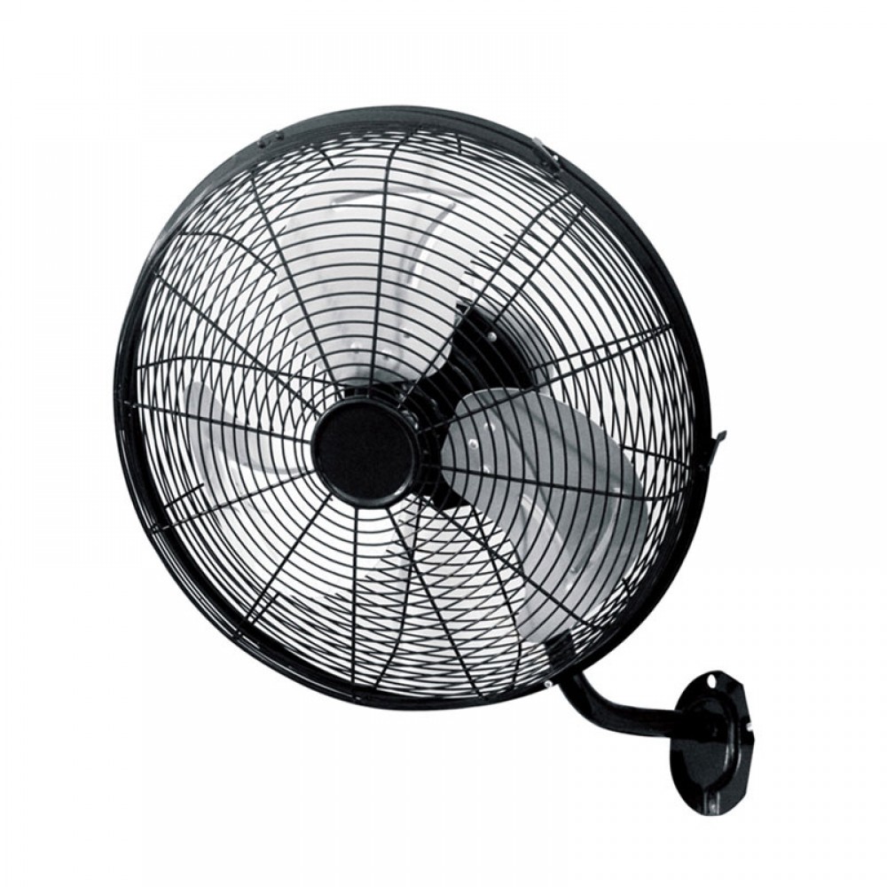 Ventilador Arrecife De Pared Negro-Plata 50Ø 120W Orientable Y Oscilante 213161220