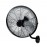 Ventilador Arrecife De Pared Negro-Plata 50Ø 120W Orientable Y Oscilante 213161220