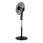 Ventilador Magico De Pie Negro-Gris 41Ø 45w 3aspas Orientable Rotatorio 214141028