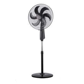 Ventilador Tolon De Pie Negro 43Ø 85w 6aspas Mando Y Temporizador 214241009