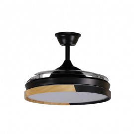 Ventilador Emperador DC Negro-haya Plegable 106Ø 72W 3aspas Mando Memoria Y Temporizador 214491388