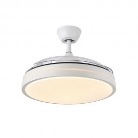 Abrila Ventilador Mini ESCORPION DC Plegable Metalico Blanco 3aspas 91Ø Ultrasilencioso 59w Regulable Mando Memoria 214599001
