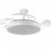 Abrila Ventilador ESCORPION DC Plegable Metalico Blanco 4aspas 107Ø Ultrasilencioso 59w Regulable Mando Memoria 214591301