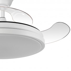 Abrila Ventilador ESCORPION DC Plegable Metalico Blanco 4aspas 107Ø Ultrasilencioso 59w Regulable Mando Memoria 214591301