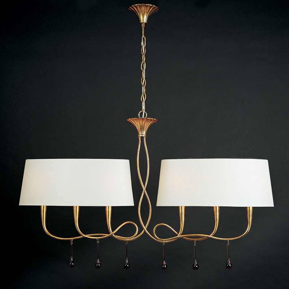 Lampara PAOLA ORO Lineal 6L 3541