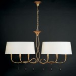 Lampara PAOLA ORO Lineal 6L 3541