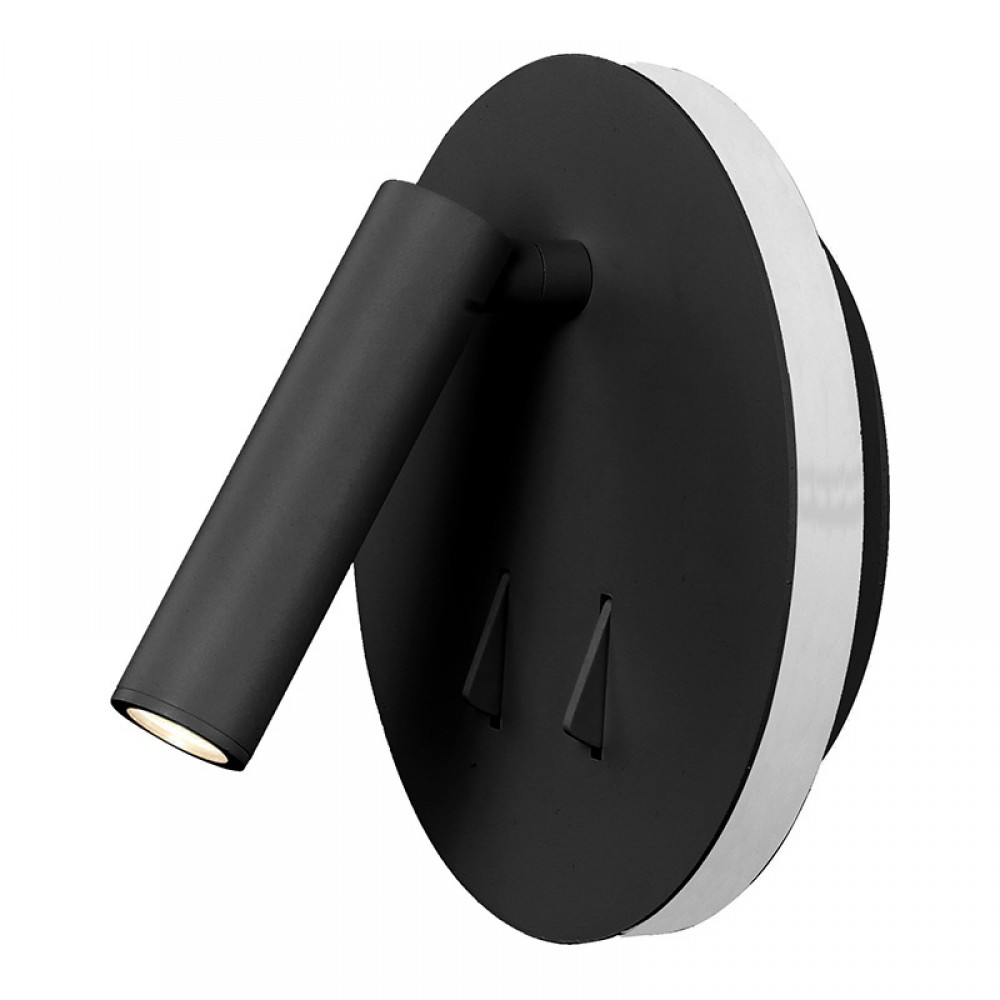 Aplique CAYMAN Negro Mate Lector Led 6083