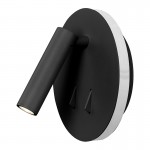 Aplique CAYMAN Negro Mate Lector Led 6083