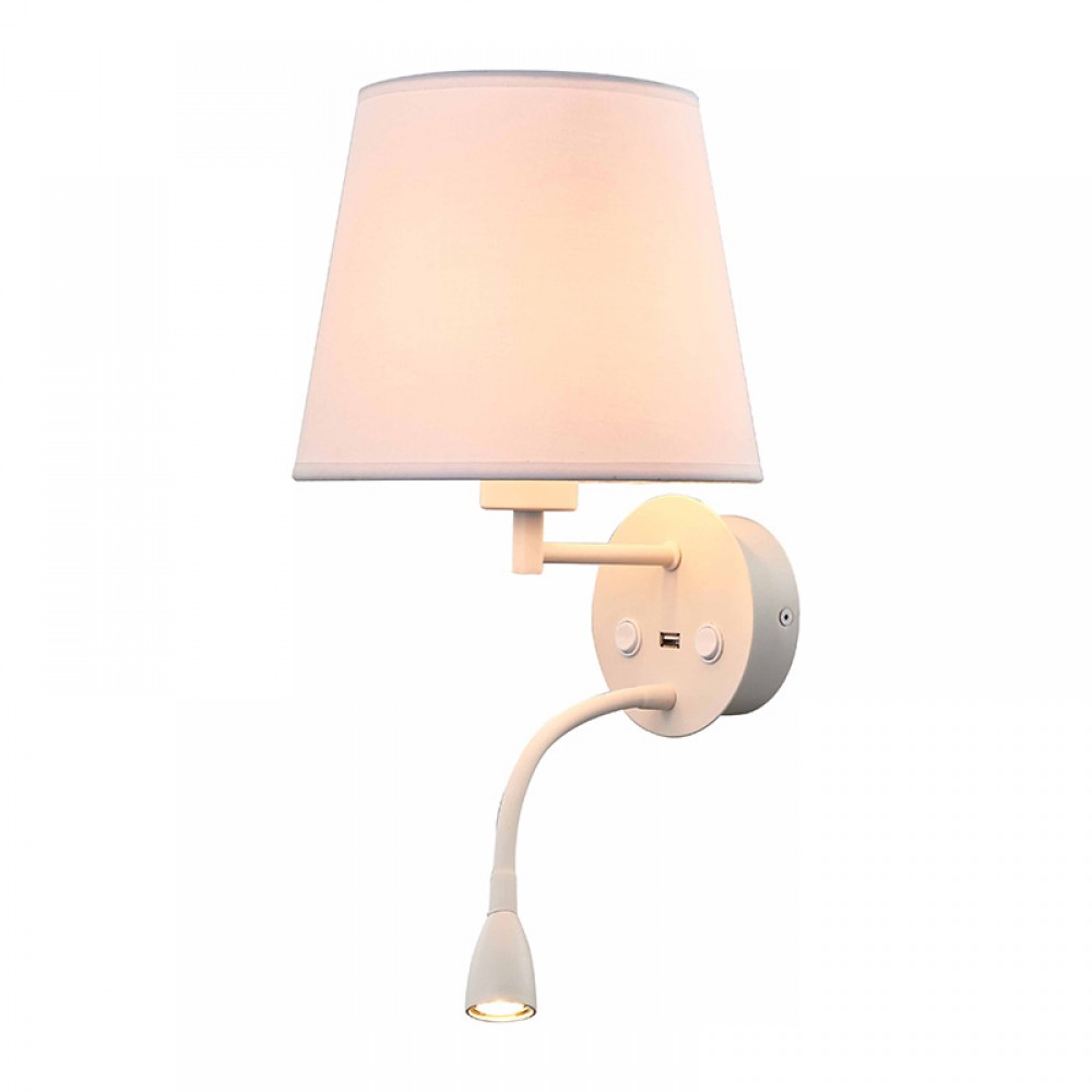 Aplique CAICOS Blanco 1L Lector Led 6091