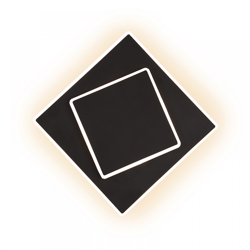 Aplique DAKLA Cuadrado Led 12W Negro 6427
