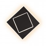 Aplique DAKLA Cuadrado Led 12W Negro 6427