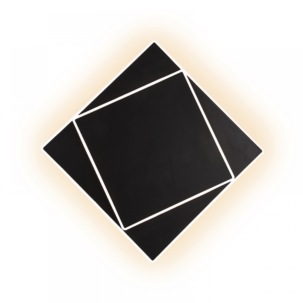 Aplique DAKLA Cuadrado Led 18W Negro 6428