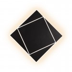 Aplique DAKLA Cuadrado Led 18W Negro 6428