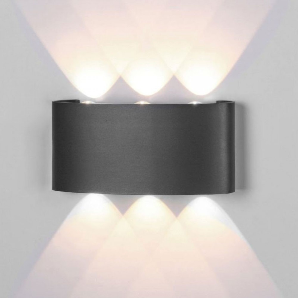 Aplique Exterior ARCS Led 6W 3000K Gris Oscuro 6540