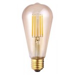 LED BOMBILLAS E27 6,5W 2200K 650lm ST64 R09228