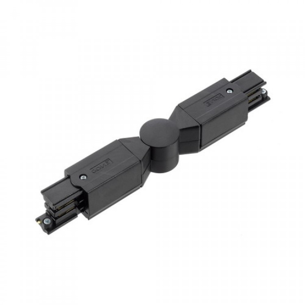 CONECTOR CARRILES TRIFASICOS ESQUINA AJUSTABLE NEGRO XTS242