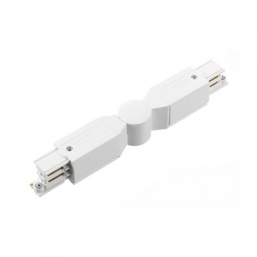 CONECTOR CARRILES TRIFASICOS ESQUINA AJUSTABLE BLANCO XTS243