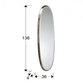 Espejo Aries Oval 136X36 Plata 119474