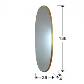 Espejo Aries Oval136X36 Oro 119481