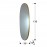 Espejo Aries Oval136X36 Oro 119481