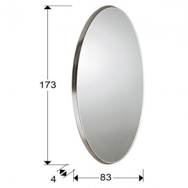 Espejo Aries Oval 80X170 Plata 119580