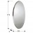 Espejo Aries Oval 80X170 Plata 119580