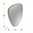 Espejo Orio Triangular 84X55 Plata 127370