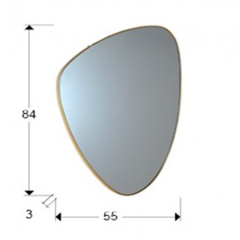 Espejo Orio Triangular Oro 84X55 127387