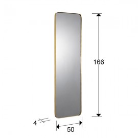 Espejo Orio Rect 50X165 Oro 127417