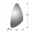 Espejo Orio Triangular Oro 168X81 127646