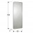 Espejo Orio Rect 65X180 Plata 127738