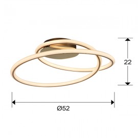 Plafon Tube Oro 138505