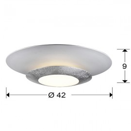 Plafon Led Hole Plata Ø42 148193
