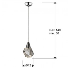 Lampara Aquaria 1 Luz cromo 157018