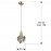 Lampara Aquaria 1 Luz oro mate 157025