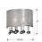 Aplique Led Andromeda 2L Cromo Burbujas Cristal 174631