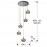 Lampara Led Arian Acero Brillo Cristal 5L 193364