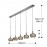 Lampara Led Arian Acero Brillo Cristal 5L 193539