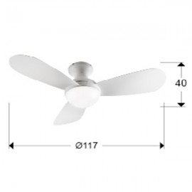 Ventilador Vito Blanco d117 218047