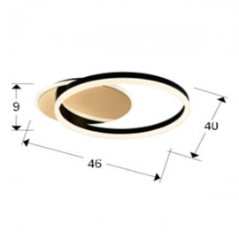 Plafon Oriel oro-negro 226387