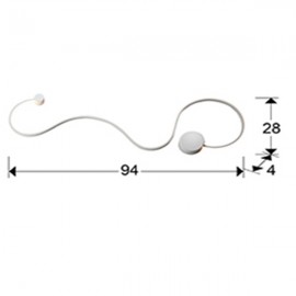 Aplique Grande Grafos Blanco 227025
