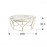 Mesa Cent Liza Oro-Simil Marmol 234917