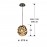 Lampara Led Narisa Oro Rosa Tulipa 1 E27 266035N