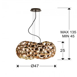 Lampara Led Narisa Oro Rosa 5 G9 6W 266251N