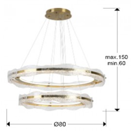 Lamapara Lira 2 Aros Oro 294508